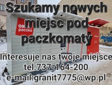 Szukamy nowych miejsc pod paczkomaty 737-164-200 cała Polska