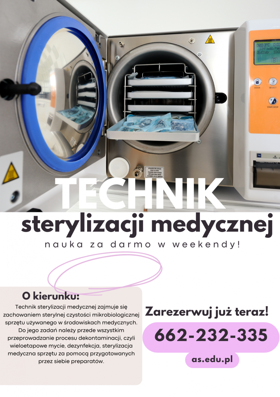 Technik Sterylizacji medycznej - zawód w rok!