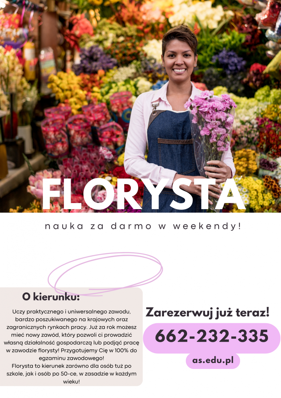 Florysta - rok nauki za DARMO