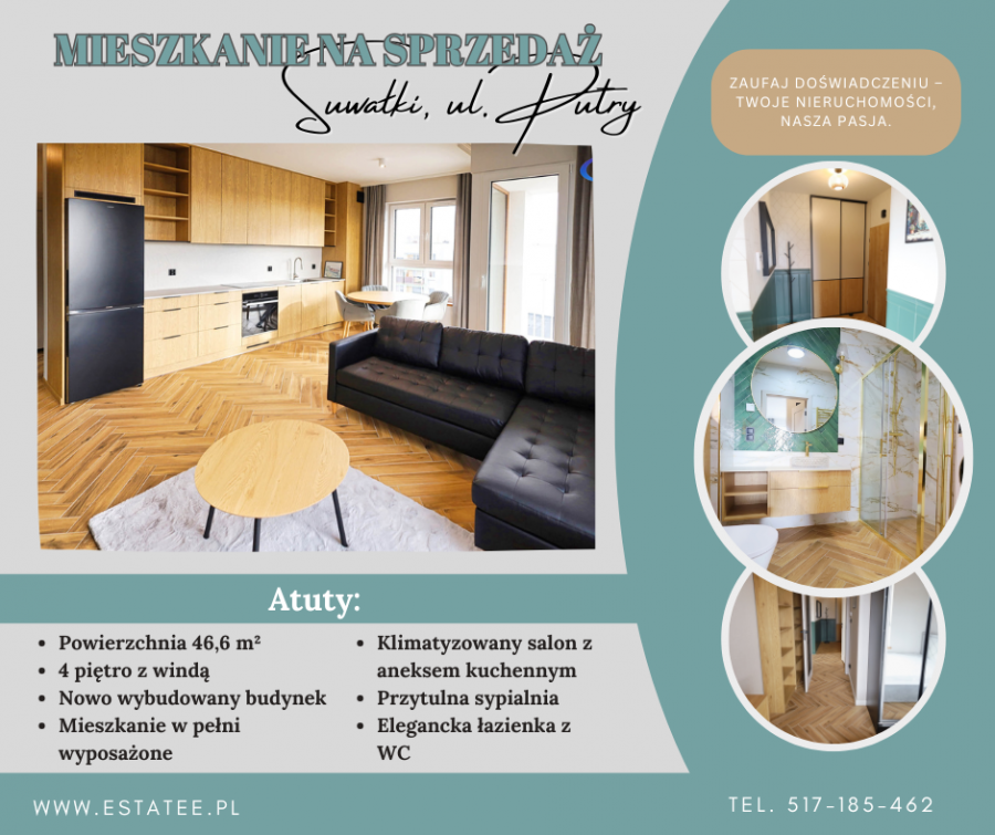 Eleganckie mieszkanie Apartamenty Harmony ul. Putry