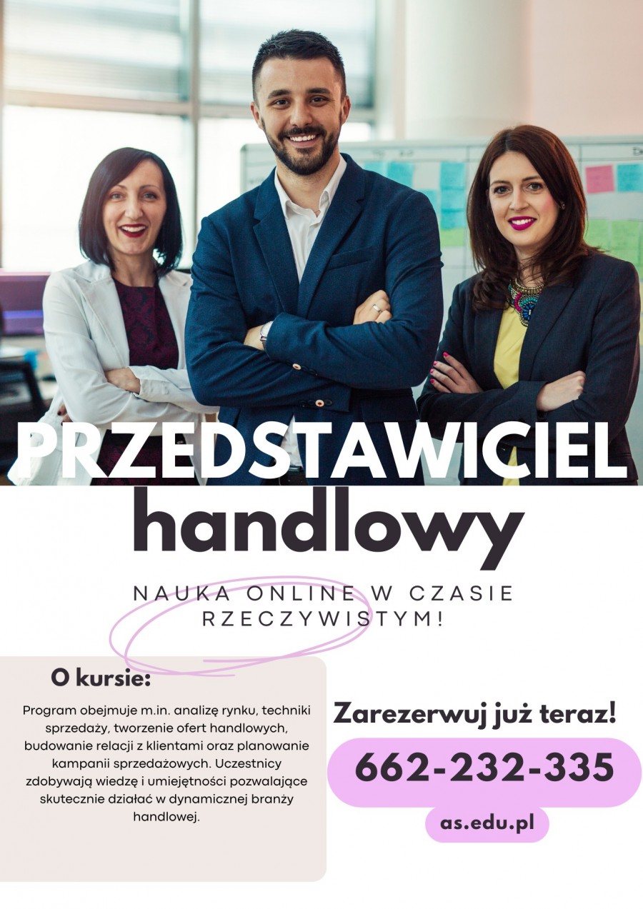 Przedstawiciel Handlowy - Nowy kurs od lutego!