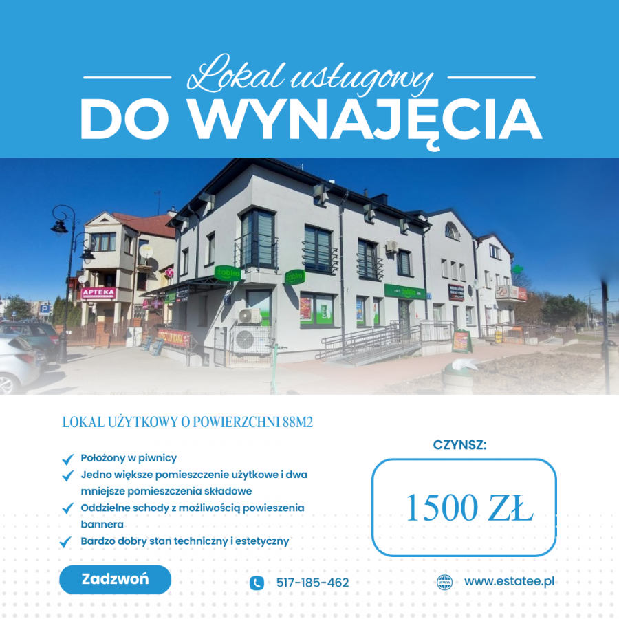 Suwałki, ul. Patli - lokal do wynajęcia 
