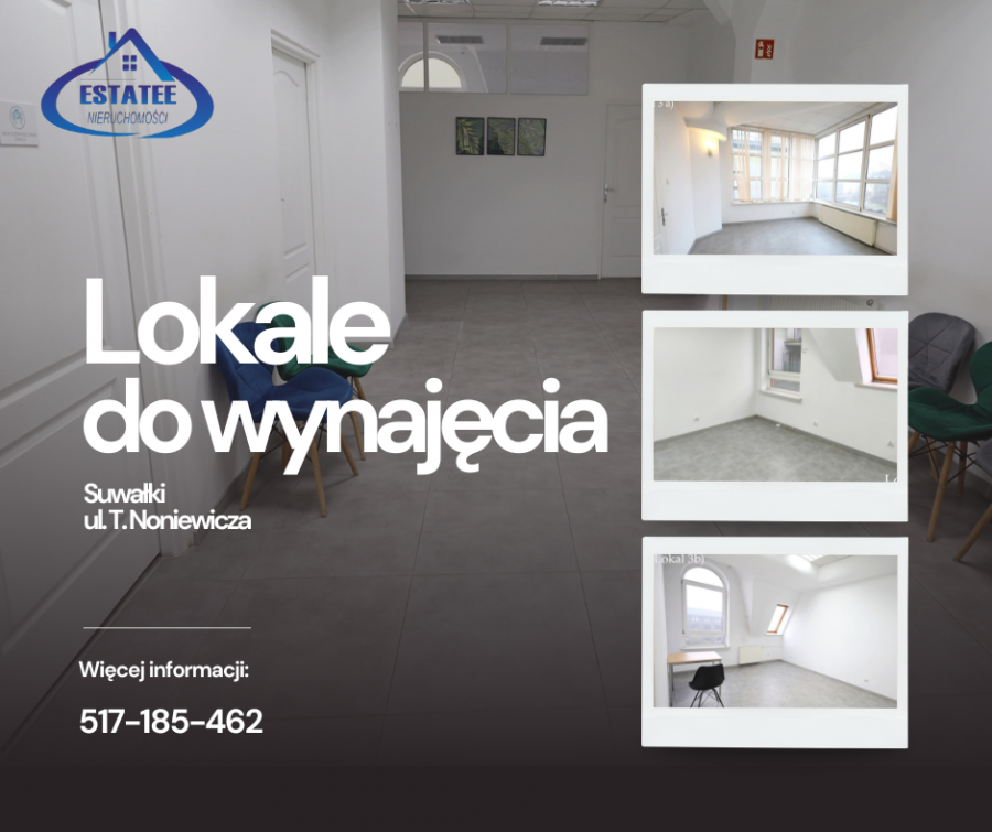 Lokale do wynajęcia, ul. T. Noniewicza Suwałki 