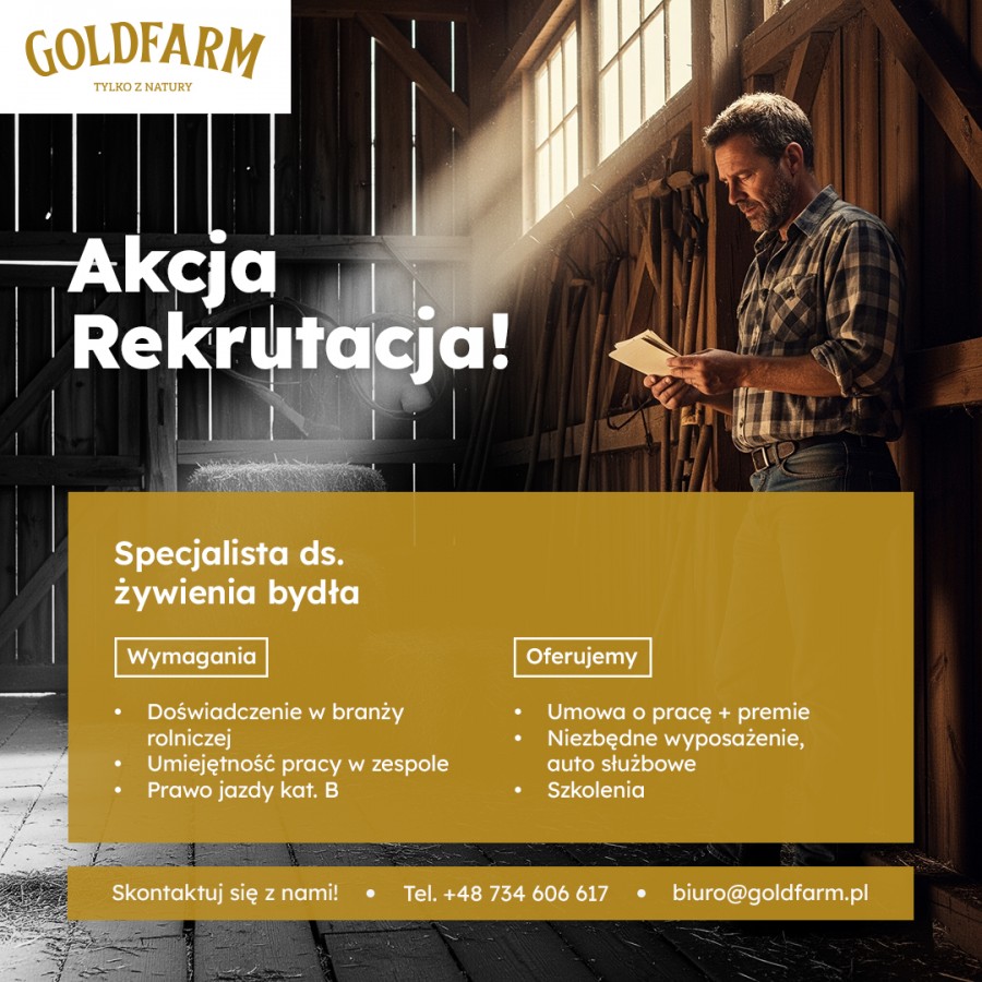 Praca - Specjalista ds. żywienia zwierząt 