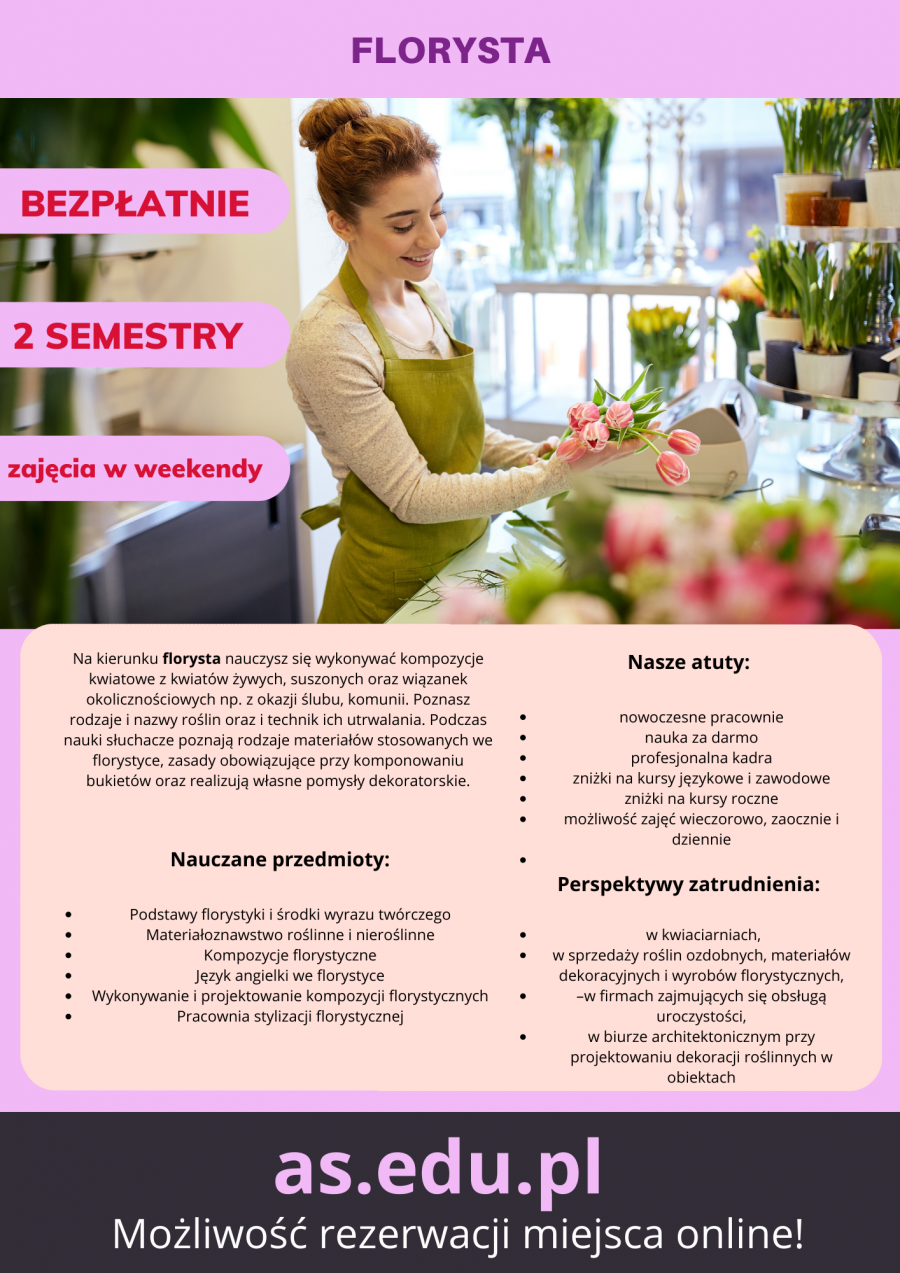 Florysta - ostatni nabór w szkole!