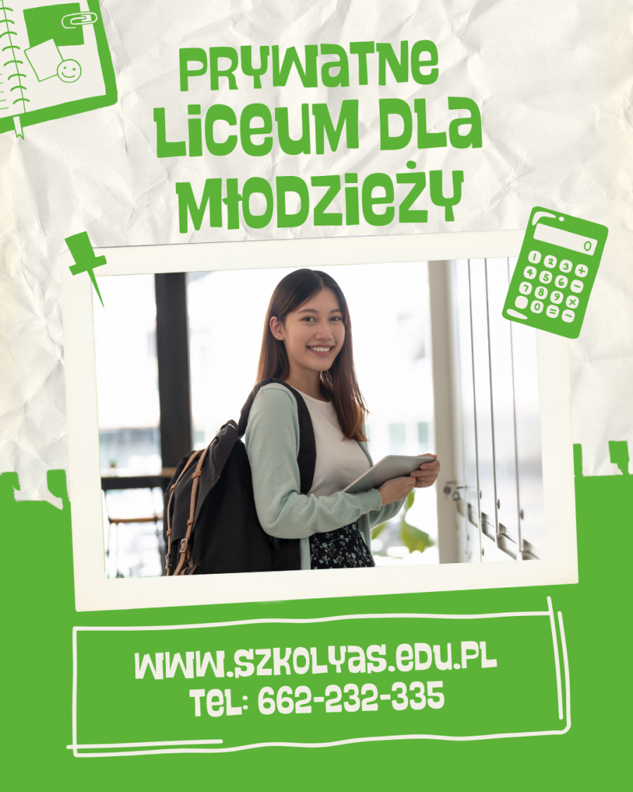 Prywatne liceum dla młodzieży! 