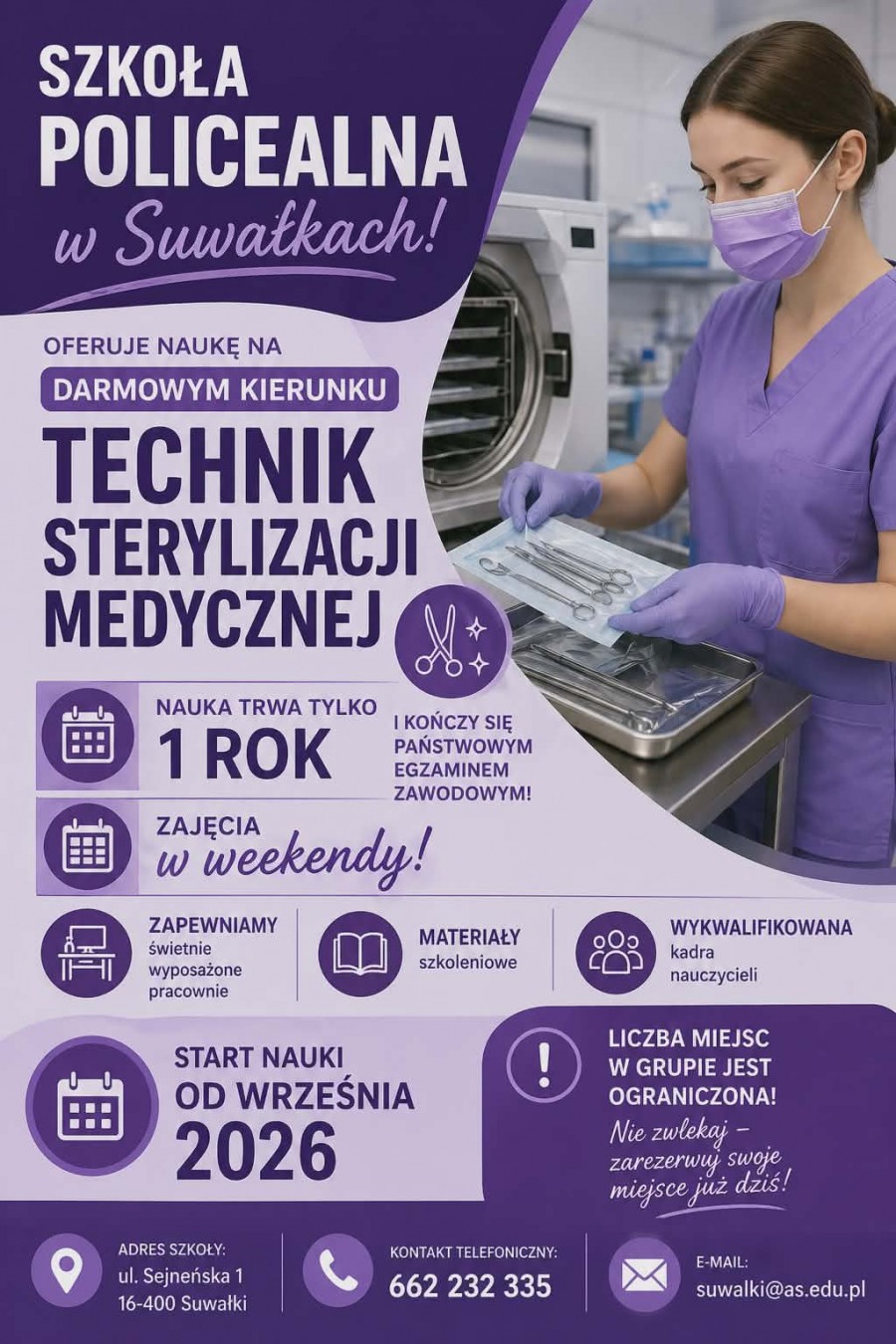 Technik Sterylizacji Medycznej - nauka za darmo! 