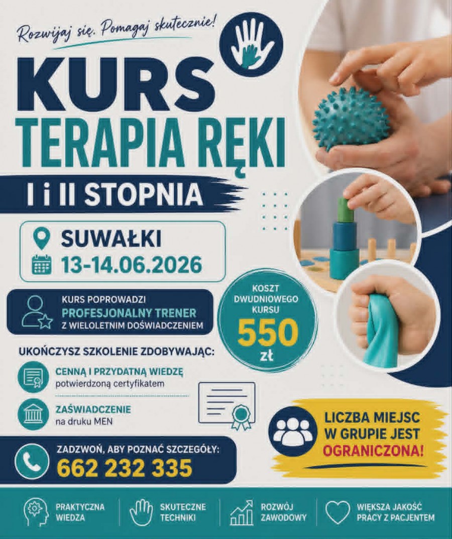 Kurs terapia ręki - ostatnie wolne miejsca! 