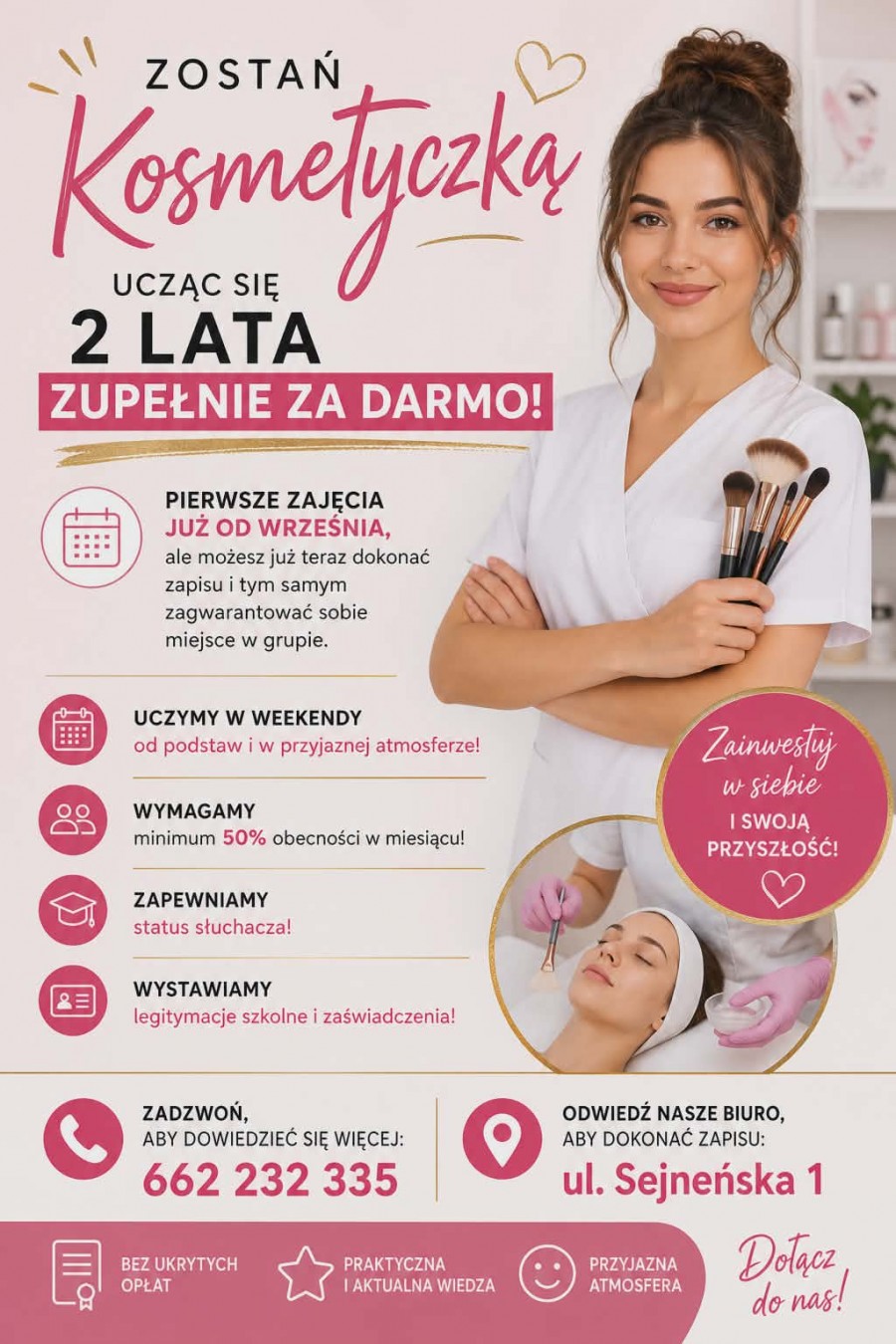 TECHNIK USŁUG KOSMETYCZNYCH - ZDOBĄDŹ ZAWÓD ZA DARMO!
