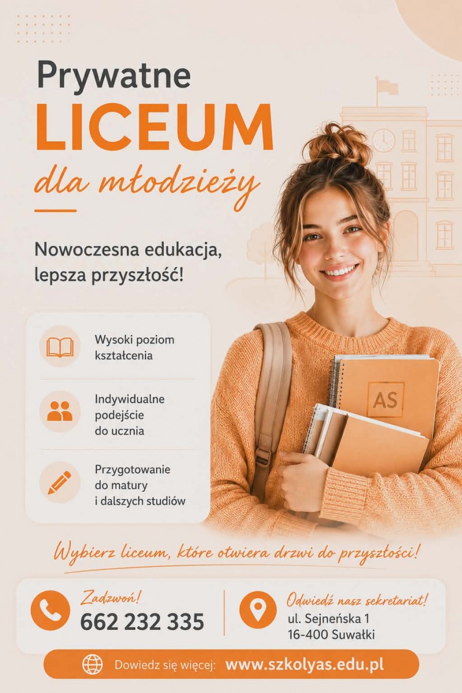 Prywatne liceum dla młodzieży! 