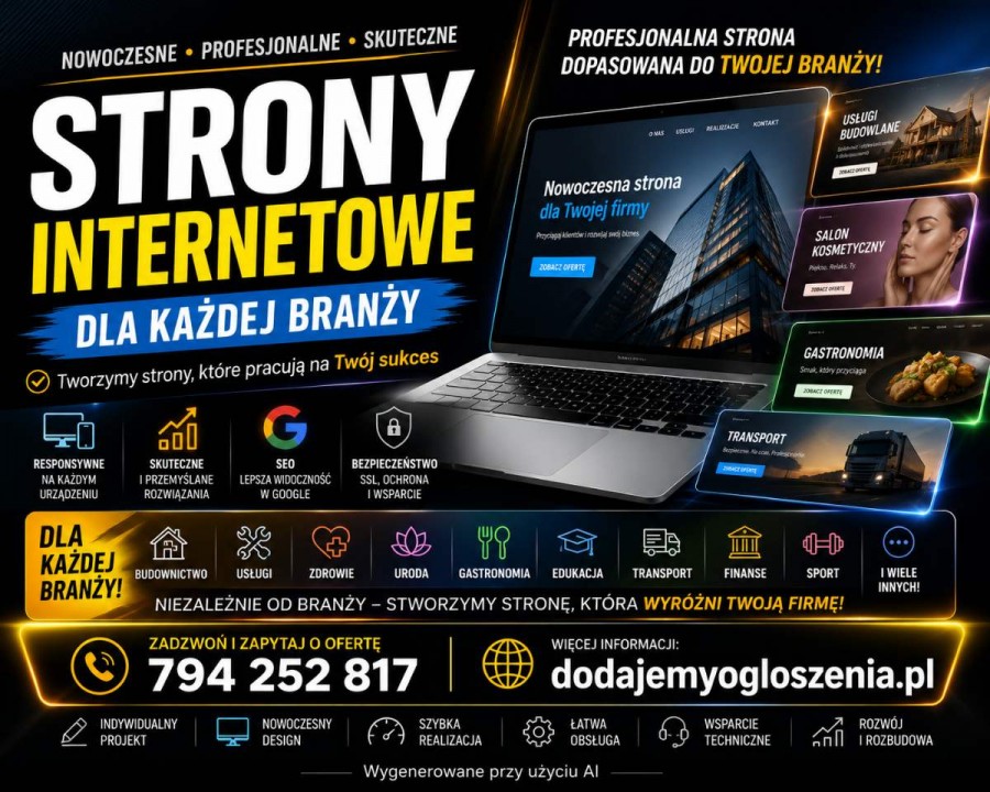 Strony internetowe dla firm od instalacji alarmowych - bezpłatna wycena