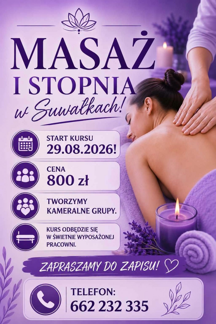 KURS MASAŻ I STOPNIA!