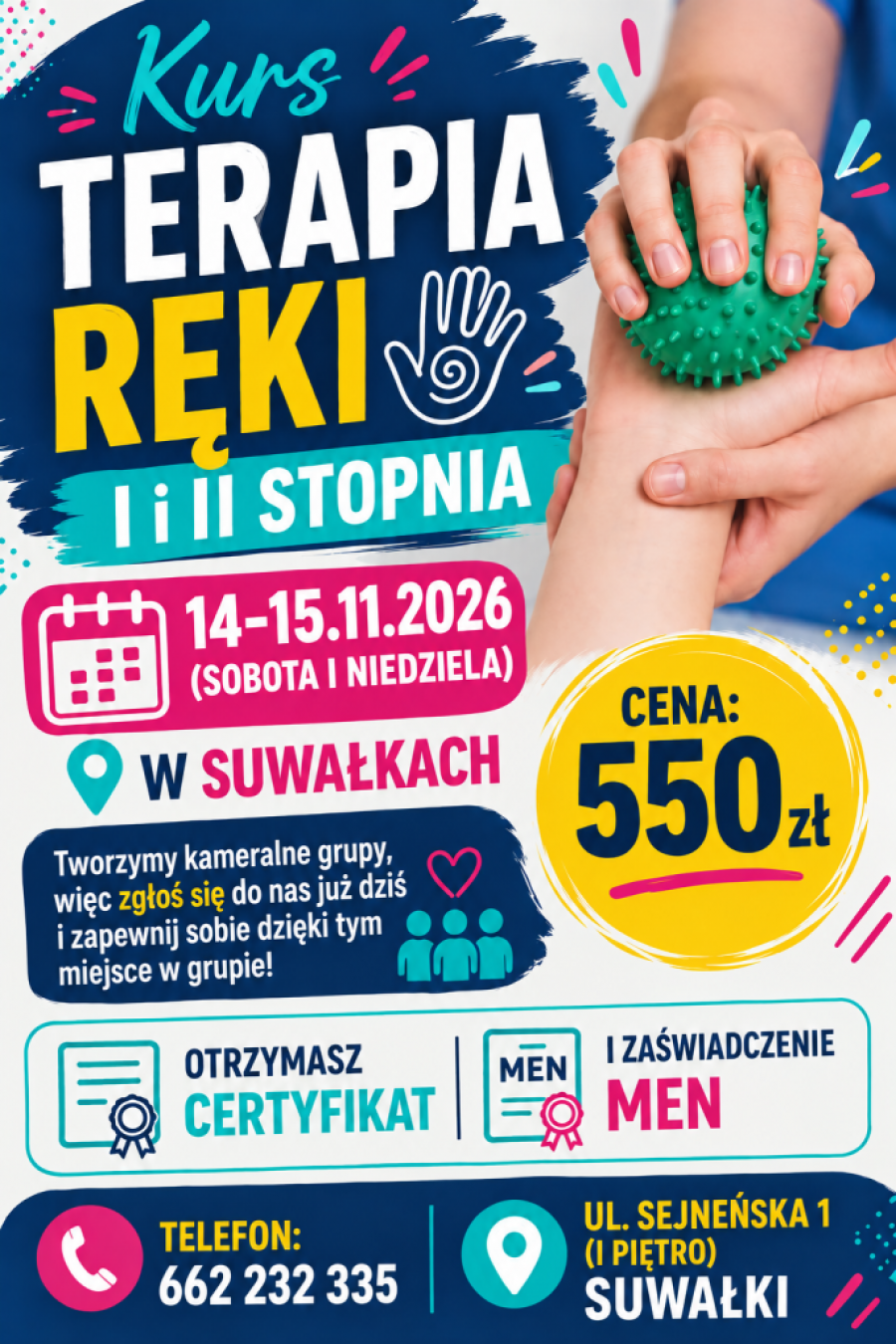 KURS TERAPIA RĘKI I i II STOPNIA