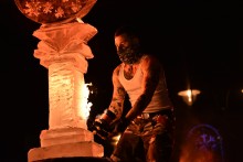 Stacja Pogodne Suwałki. Wielki termometr, ice show i Maja Hyży [zdjęcia]