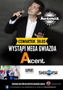 Koncert Zespołu Akcent już w czwartek w Klubie Kosmos!