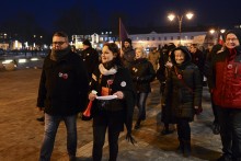 Kobiety protestowały również w Suwałkach