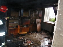 Pożar mieszkania w Augustowie