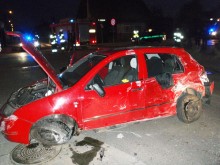 Zderzenie osobówki z autobusem w Lipsku [zdjęcia]