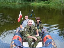 Oficer łącznikowy Helga Riedel z wizytą w warminsko-mazurskiej straży granicznej