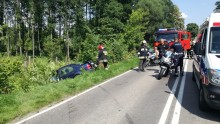 Kolizja w Bakaniuku, potrącenie na Utracie i zderzenie motocyklisty z samochodem osobowym
