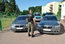 Cztery luksusowe, kradzione auta zatrzymane przez pograniczników [zdjęcia]