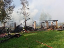 Pożar w Lipszczanach koło Augustowa [zdjęcia]