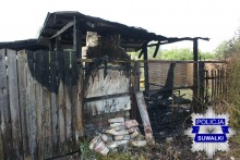 Pijany 41-latek podpalił domek letniskowy