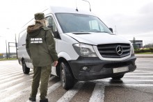 Mercedes odzyskany na przejściu granicznym w Gołdapi