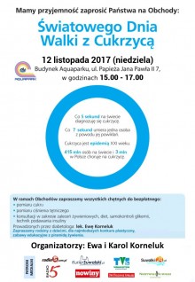 Za tydzień obchody Dnia Walki z Cukrzycą w Suwałkach