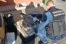 Pogranicznicy z Kuźnicy dali popis w Białymstoku. Przemytnik daleko nie ujechał 