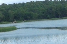 Gmina Suwałki. Plaże nad  Koleśnem i Okuniowcu w lipcu i sierpniu