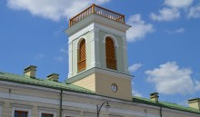 Wieża ratuszowa na Suwałki Blues Festival i na 40-lecie współpracy z Grande Synthe gotowa [zdjęcia]