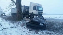 Wypadek na trasie Suwałki-Filipów. Ranny kierowca