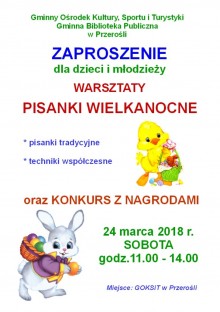 Warsztaty wielkanocne w Przerośli
