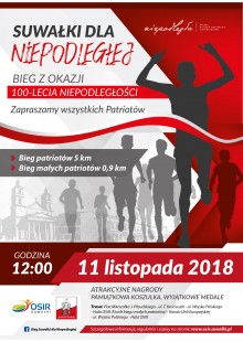 Suwalczanie pobiegną dla Niepodległej!