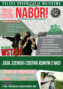 Nabór do terenowego Pododdziału POW w Suwałkach