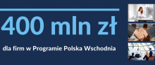 Blisko 400 milionów złotych dla firm na inwestycje w Polsce Wschodniej 