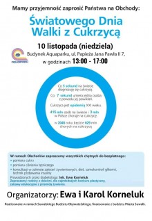 Obchody Światowego Dnia Walki z Cukrzycą w Suwałkach