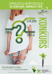 Konkurs na projekt juwenaliowej koszulki PWSZ