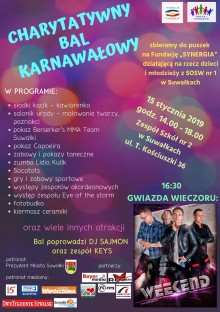 Charytatywny bal na rzecz dzieci i młodzieży z SOSW w Suwałkach. Gwiazdą zespół Weekend