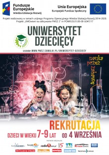 Dużo wiedzy, ciekawe eksperymenty i zabawa. Ruszyła rekrutacja do Uniwersytetu Dziecięcego PWSZ