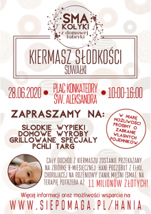 Kiermasz Słodkości na rzecz Hani Poczobut w Suwałkach