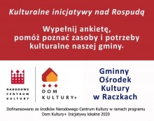 Gminny Ośrodek Kultury w Raczkach realizuje nowy projekt i bada potrzeby mieszkańców