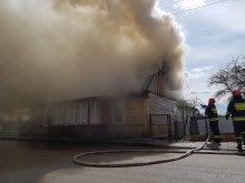 Pożar domu przy ul. Rajgrodzkiej w Augustowie [zdjęcia]
