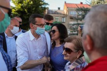 Wybory prezydenckie. Premier Mateusz Morawiecki w Augustowie, Sejnach i Suwałkach