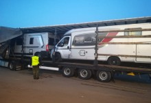 Skradzione w Niemczech kampery odnalezione w Suwałkach