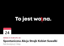 Strajk Kobiet także w Suwałkach. W sobotę o 15.00 w Parku Konstytucji 