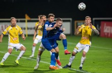 Wigry Suwałki – Motor Lublin 1:0. Złota główka Kacpra Wełniaka i  wracamy na czoło tabeli [zdjęcia]