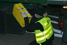 Budzisko. Nielegalne papierosy w skrytce białoruskiego tira