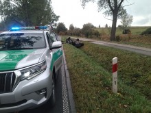 Dubeninki. Pogranicznicy pomogli poszkodowanemu w wypadku [zdjęcia]